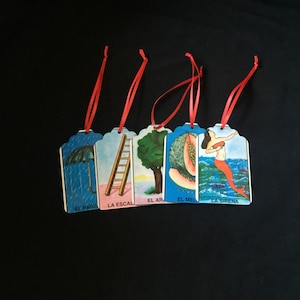 Conjunto de etiquetas de tarjetas de La Loteria