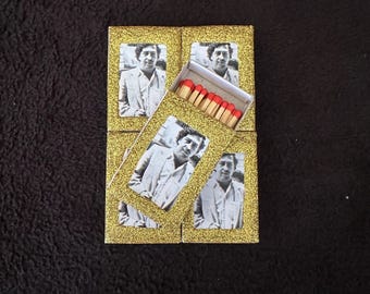 Set of 5 Matchboxes gold pb