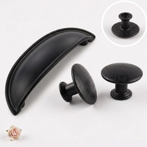 Seashell Decorative Pull – Antique Silver & Black, 9 Colors, 5 Sizes | Kitchen, Bathroom, Bedroom, Kids Cabinet, Drawer, Stylish Knob