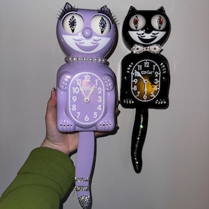 Kit-Cat custom rhinestone clock