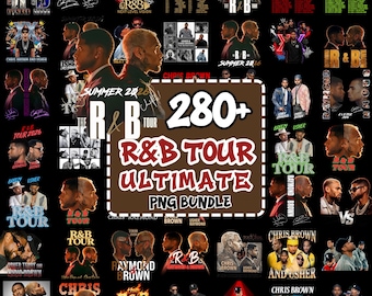 Chris Brown Usher R&B Tour 2026 PNG TShirt Design, Raymond and Brown Tour tshirt, Usher, Chris Brown Concert Tee (Digital Download)