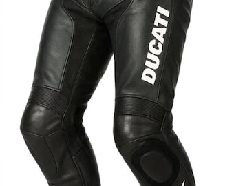 Pantalones de cuero para moto Ducati Speed Evo C1: Equipamiento de motociclista de MotoGP en piel de vacuno.