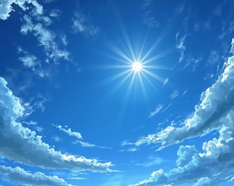 24 Sky Backgrounds Bundle, Blue Sky & Dreamy Pastel Sky Collection, Cloud Backgrounds, Digital Download, Wallpaper Pack, PNG Images