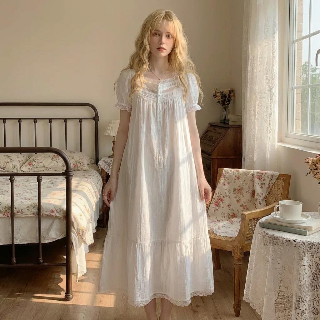 loose fitting night dress Moonless Night Dress in Burnt Orange main image 1