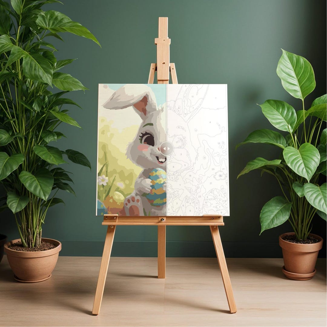Malen Nach Zahlen Osterhase – Printable Paint by Numbers | DIY