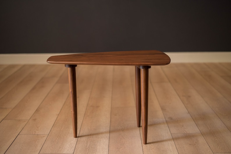 Vintage Solid Walnut Prelude Side Table by Ace-Hi image 4