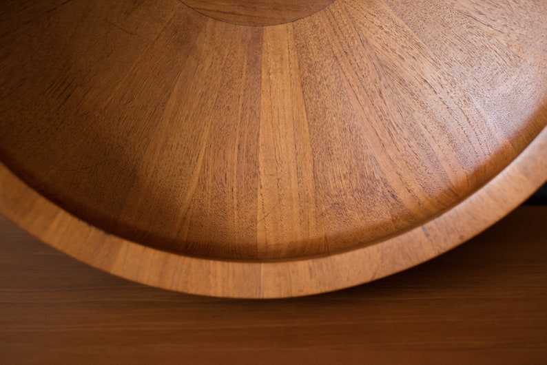 Early Danish Teak Centerpiece Serving Bowl by Jens H. Quistgaard for Dansk image 6