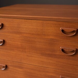 Vintage Scandinavian Teak Eight Drawer Double Dresser image 5