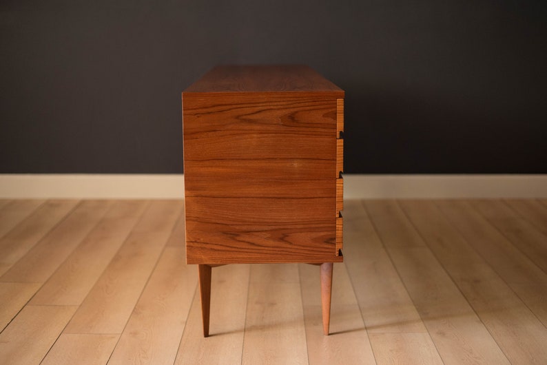 Danish Modern H.W. Klein Teak Tambour Door Sideboard for Bramin image 8