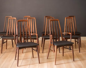 Danish Rosewood Eva Dining Chairs by Niels Koefoed for Koefoeds