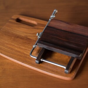 Vintage Danish Rosewood and Teak Cheese Slicing Board by Andreas Hansen image 8