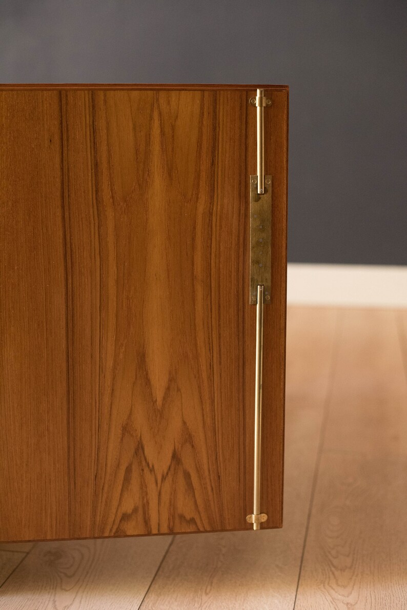 Vintage Danish Teak Locking Storage Cabinet Credenza by Børge Mogensen image 5