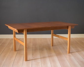 P. Lauritsen & Søn Danish Teak Extension Dining Table by Borge Mogensen