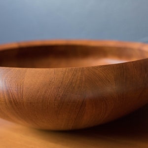 Early Danish Teak Centerpiece Serving Bowl by Jens H. Quistgaard for Dansk image 7