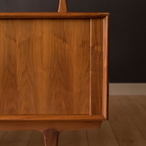 Danish Modern Teak Tambour Door Sideboard and Hutch by Bernhard Pedersen & Son image 4