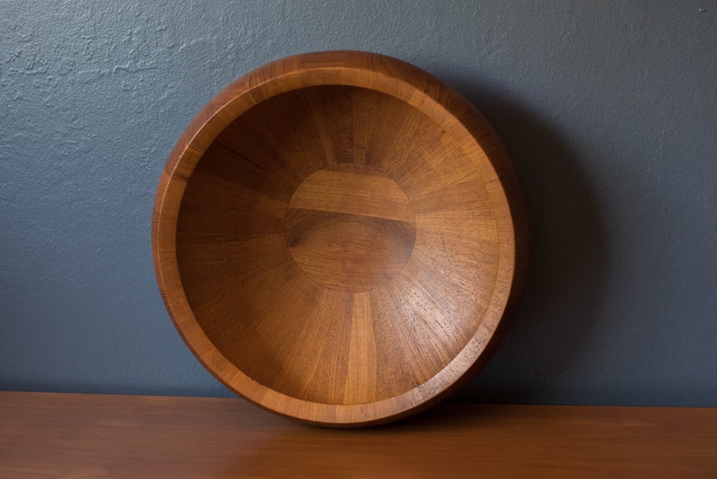 Early Danish Teak Centerpiece Serving Bowl by Jens H. Quistgaard for Dansk image 5