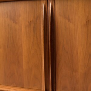 Danish Modern Teak Tambour Door Sideboard and Hutch by Bernhard Pedersen & Son image 3