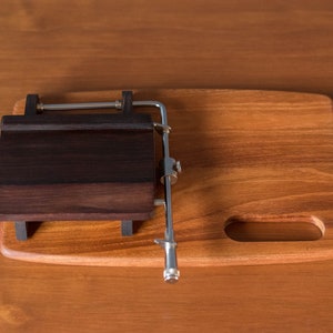 Vintage Danish Rosewood and Teak Cheese Slicing Board by Andreas Hansen image 1