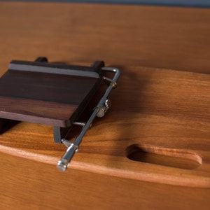 Vintage Danish Rosewood and Teak Cheese Slicing Board by Andreas Hansen afbeelding 2