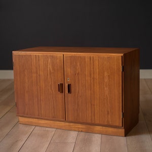 Vintage Danish Teak Locking Storage Cabinet Credenza by Børge Mogensen image 1