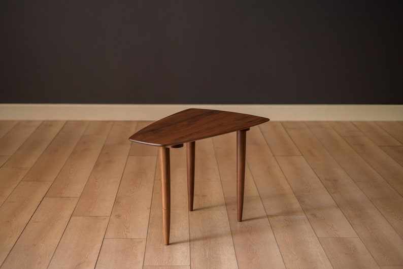 Vintage Solid Walnut Prelude Side Table by Ace-Hi image 1