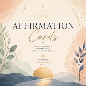 Daily Affirmation Cards: Positivity, Mindset Transformation, Self-Care (52 Cards)