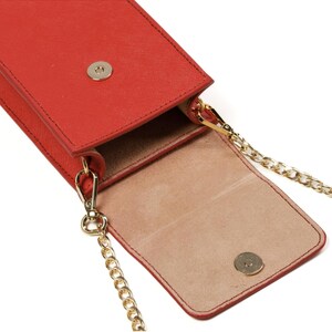 Bolso bandolera de piel de pitón, mini bolso de piel hecho a mano, bolso de diseño para mujer, piel italiana, hecho a medida. imagen 13