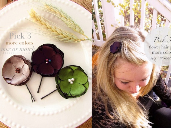 bridesmaid floral hair accessories
