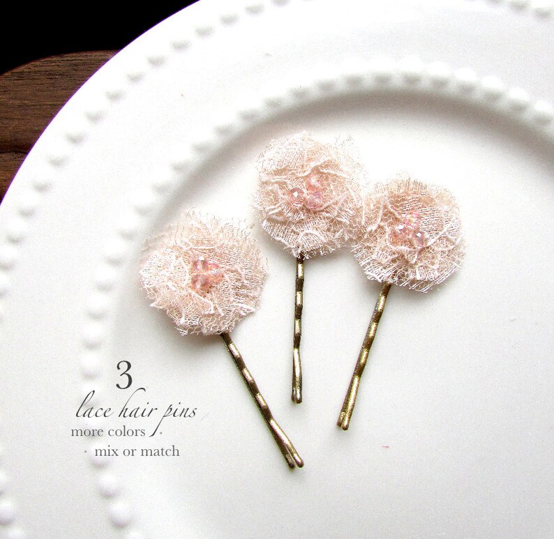 flower girl hair pins