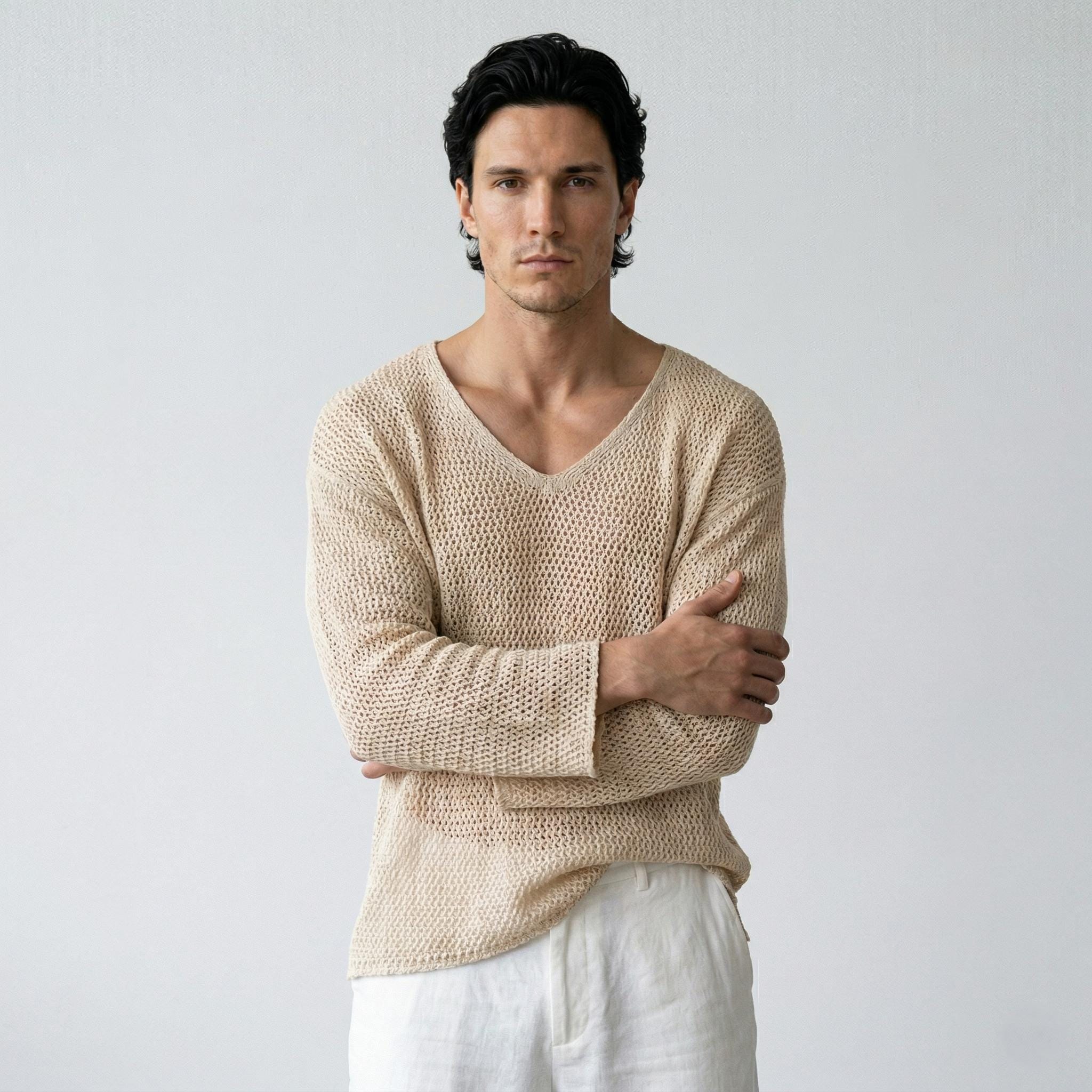 メンズ CoSTUME NATIONAL HOMME ウールニット ブラック イタリア製