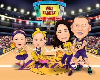 lakers caricature