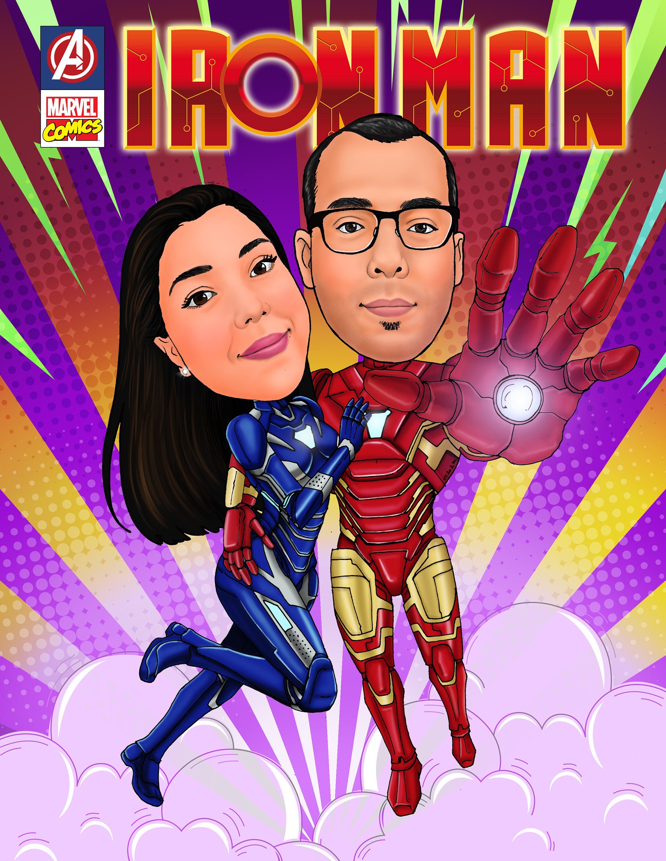 Superhero Anniversary Gift / Tony Stark Iron Man and Pepper - Etsy Israel Superhero Anniversary Gift / Tony Stark Iron Man and Pepper - Etsy Israel