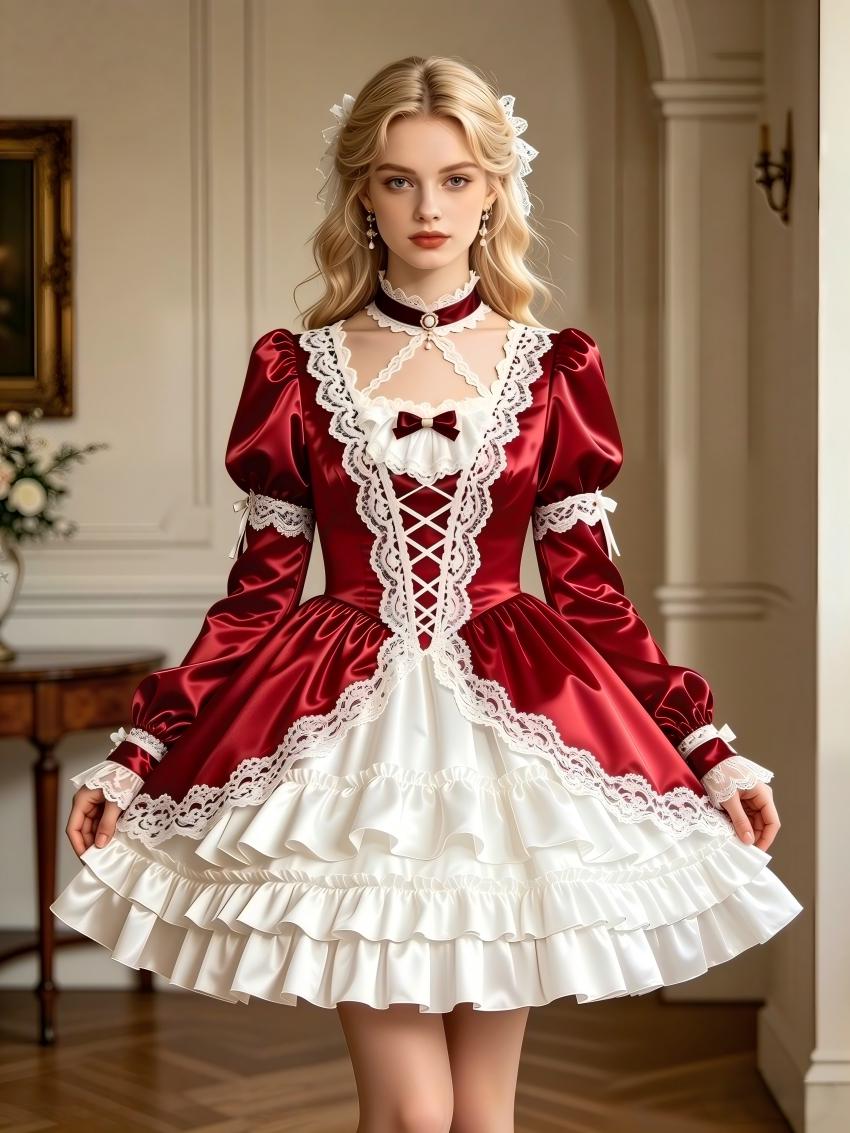 strapless open back dress Men's Sissy French Maid's Naughty Dress Delight – Queer In The World: The  Shop main image 0