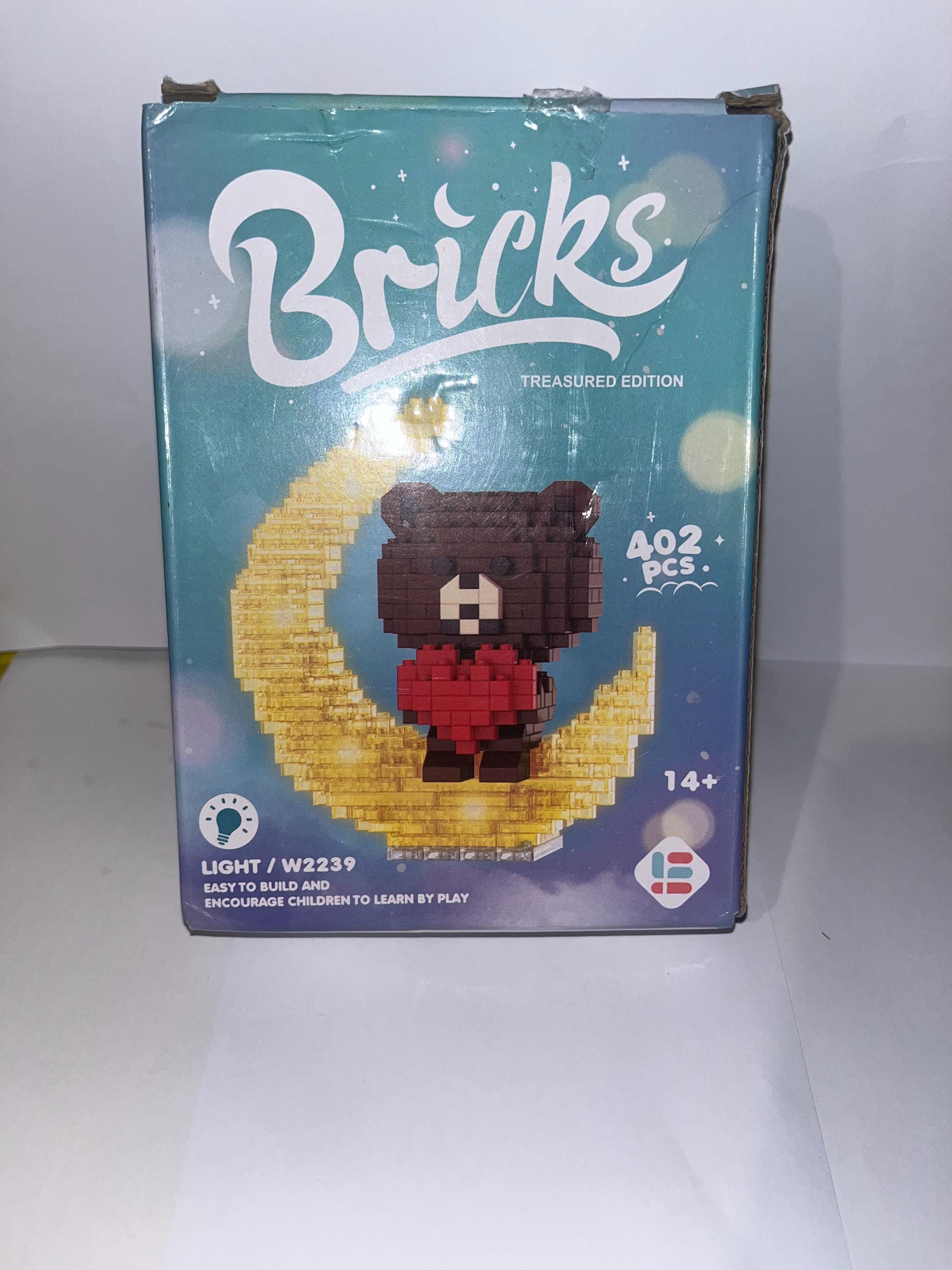 Micro Bricks Bear on Moon Building Block Set – 402 Pieces - Etsy