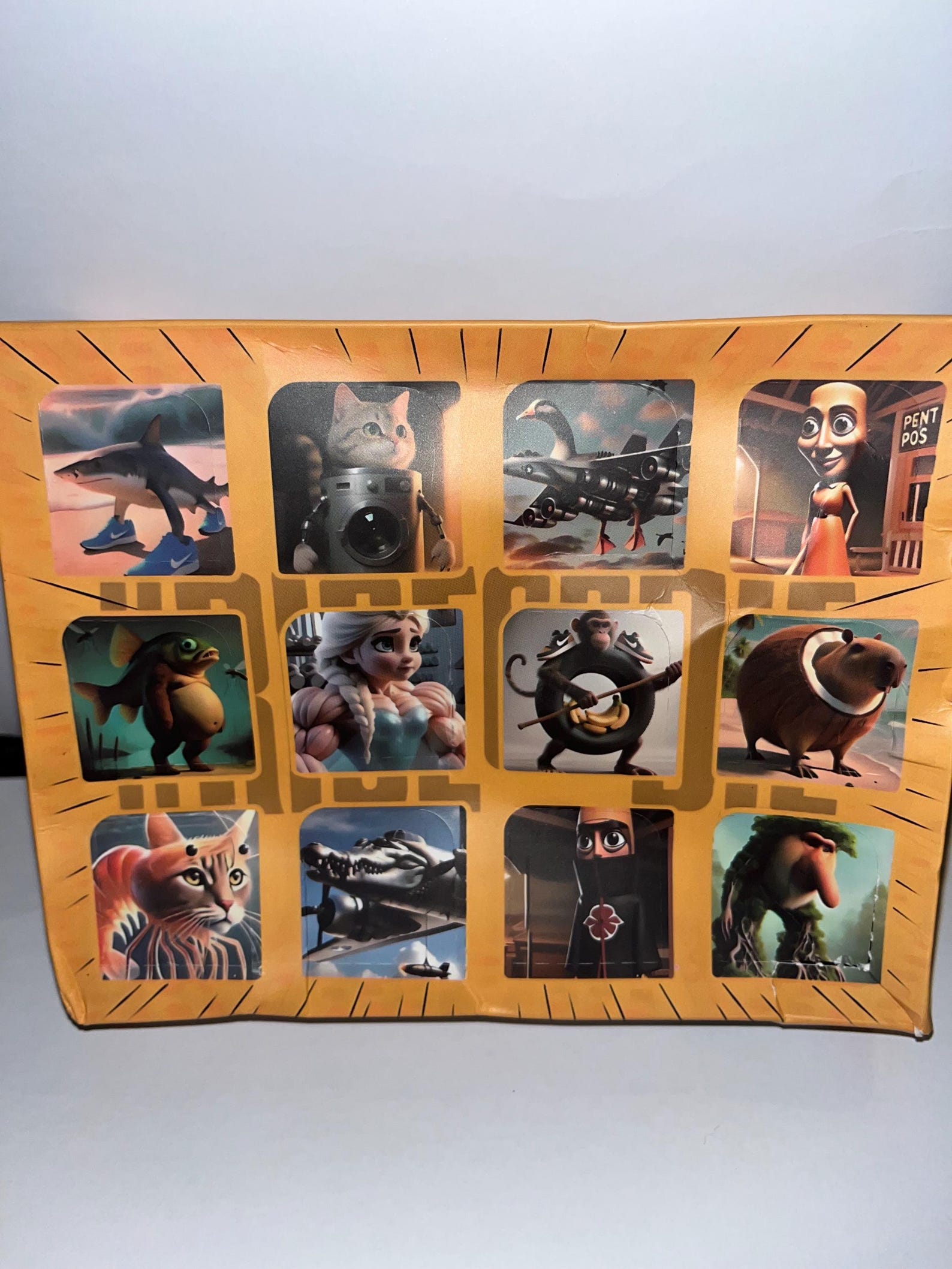 110 Autocollants 3D Tung Tung Tung Sahur – Déco Bureau Rigolote – Collection Brainrot Tralalero – Cadeau Original Pour Amis