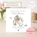 Personalised New Home Card | Custom Names & Year Housewarming Card | New Chapter New Keys New Memories | New House Congratulations product logo