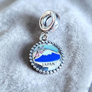 Pandora Blue Blossom Charm - Etsy