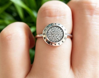 Pandora Signature Ring, 925 Sterling Silver, Pave Cz Ring