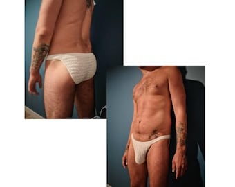 Mens Crochet Briefs Pattern PDF, Crochet Underwear Pattern, Cotton Crochet Slip, Easy Male Underwear Crochet, Modern Crochet Pattern PDF