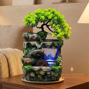 Bonsai Tree Water Fountain - Etsy