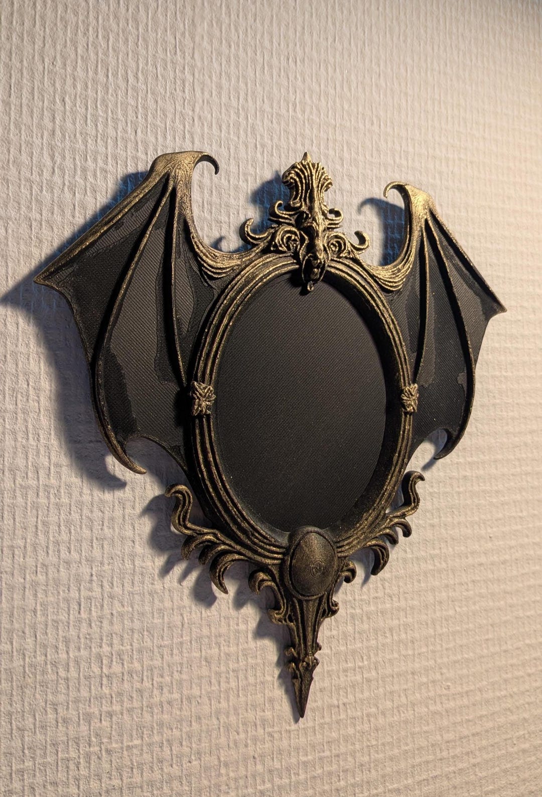 Gothic Bat Photo Frame Dark Halloween Wall Decoration Victorian Witch ...
