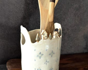 Keukengereihouder, keramiek, handgemaakt, voedselveilig voor keuken