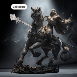 Dareios Fury STL File – Mythology Warlord Statue – Instant Download