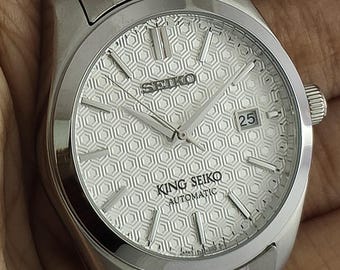 Vintage King Seiko Automatic White Dial Stainless Steel Men's watch Serviced
