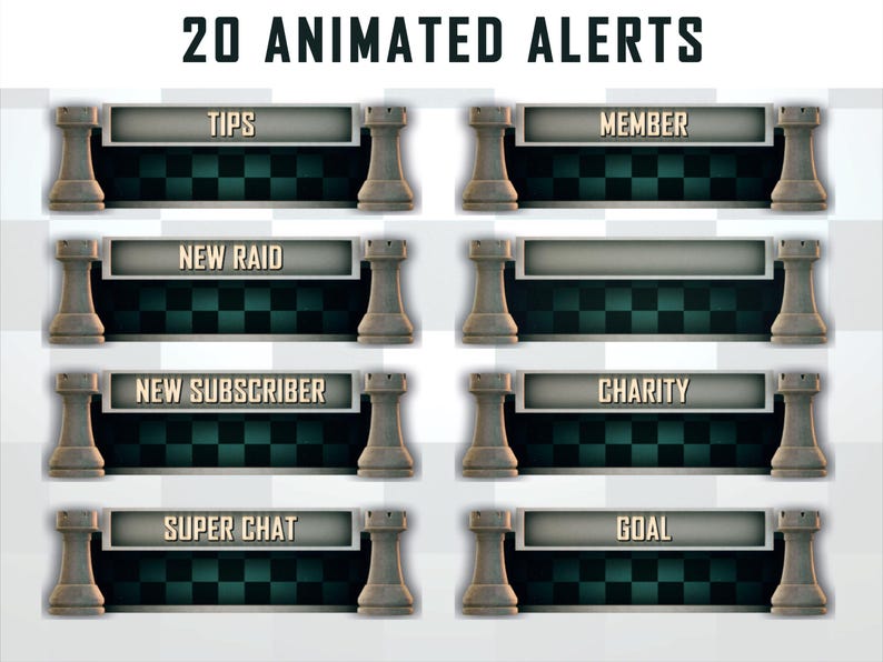 Buy Animated Royale Chess Stream Overlay Package – Twitch, Youtube ...