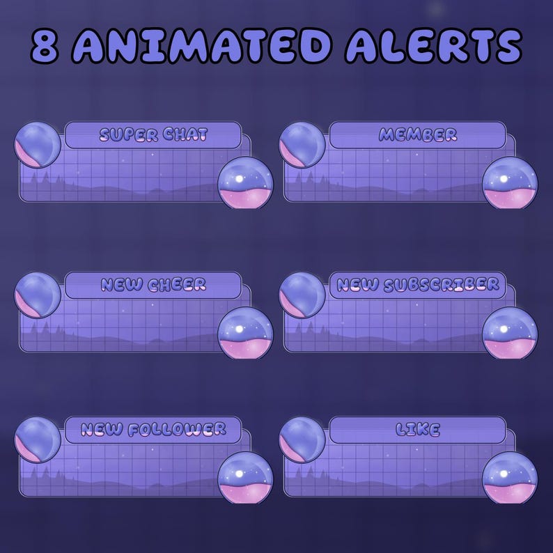 Buy Kawaii Pastel Bubble Stream Overlay Pack Online in India - Etsy