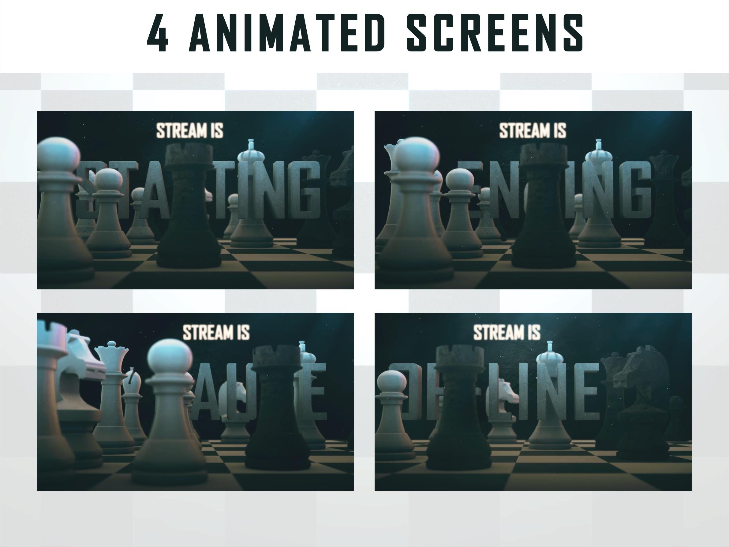 Buy Animated Royale Chess Stream Overlay Package – Twitch, Youtube ...