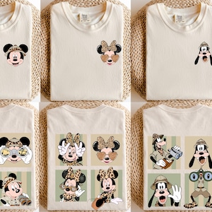 Comfort Colors®Disney Safari Group Shirt, Mickey And Friends Animal Kingdom Shirt, Family Matching Safari Mode Shirt, Disney Wild Trip Tee