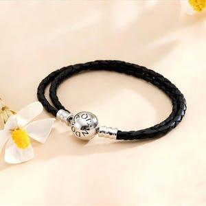 Pandora leather bracelet - Etsy 日本
