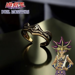 Yu Gi Kaiba Ring Adjustable, Anime Cosplay Jewelry, Duelist Accessory, Manga Ring Halloween Party Gift for Fans Seto